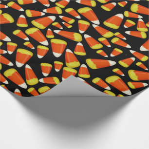 Viele Halloween Candy Corn Geschenkpapier