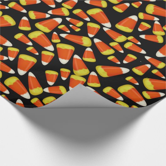 Viele Halloween Candy Corn Geschenkpapier (Ecke)
