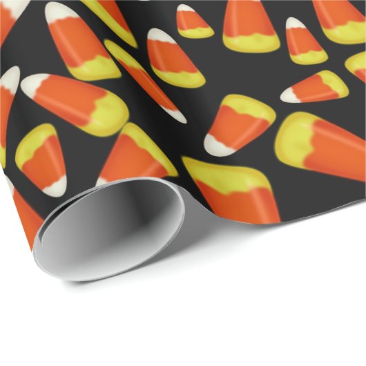 Viele Halloween Candy Corn Geschenkpapier (Rolleneckpunkt)