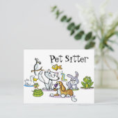 Viele Haustiere Postkarte (Stehend Vorderseite)