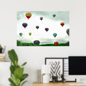 Viele Heißluftballons Poster (Heimbüro)