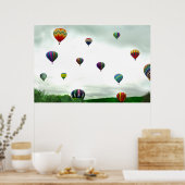 Viele Heißluftballons Poster (Küche)