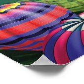 Viele Heißluftballons Poster (Ecke)