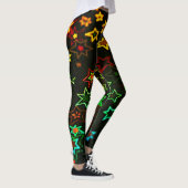 Viele helle, farbige Glitterstars Leggings (Rechts)