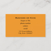 Viele helle Orange Pumpkins Visitenkarte (Rückseite)