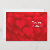 Viele Herz Bridal Dusche Einladung (Vorderseite)