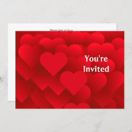 Viele Herz Bridal Dusche Einladung