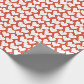 Viele Herz-Packpapier Geschenkpapier (Ecke)