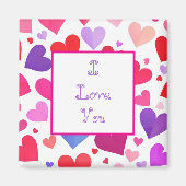 Viele Herzen Magnet (Vorne)