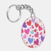 Viele Herzen Schlüsselanhänger (Vorderseite links)