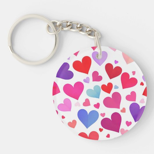 Viele Herzen Schlüsselanhänger (Vorderseite)