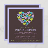 Viele Herzklopfe Polterabend Einladung (Vorne/Hinten)