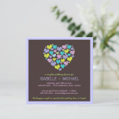 Viele Herzklopfe Polterabend Einladung (Stehend Vorderseite)