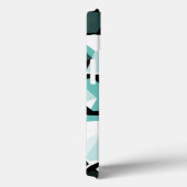 Viele Hexagons mit farblosen Teilen, auf leicht aq Case-Mate iPhone Hülle (Rückseite / Rechts)