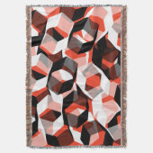 Viele Hexagons mit farblosen Teilen, in klarem Rot Decke (Vorderseite Vertikal)