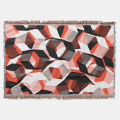 Viele Hexagons mit farblosen Teilen, in klarem Rot Decke (Vorderseite)