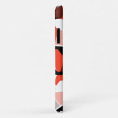 Viele Hexagons mit verfärbten Teilen in hellrot Case-Mate iPhone Hülle (Hinten/Rechts)