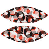 Viele Hexagons mit verfärbten Teilen in hellrot Football (Paneele)