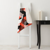 Viele Hexagons mit verfärbten Teilen in hellrot Sherpadecke (Beispiel)