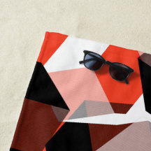 Viele Hexagons mit verfärbten Teilen in hellrot