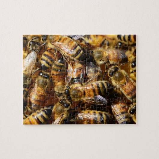 Viele Honigbienen Puzzle (Horizontal)
