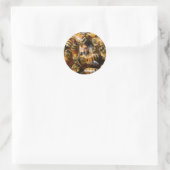 Viele Honigbienen Runder Aufkleber (Tasche)