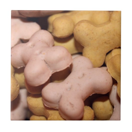 Viele Hunde Leckereien, Kekse, Knochen Fliese (Vorderseite)