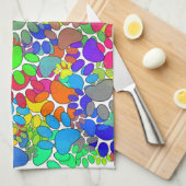 Viele Hunde-Paw-Prints Geschirrtuch (Viertel Falte)