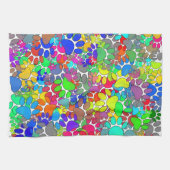 Viele Hunde-Paw-Prints Geschirrtuch (Horizontal)