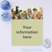 Viele Hunde sammeln Flyer (Einzeln)