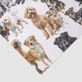 Viele Hunde und Katzen Seidenpapier (Detail)