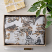 Viele Hunde und Katzen Seidenpapier (Geschenk)