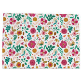 Viele huschige weiße Geschenktasche Große Geschenktüte (Rückseite)