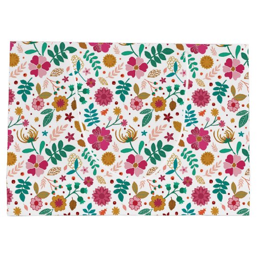 Viele huschige weiße Geschenktasche Große Geschenktüte (Rückseite)