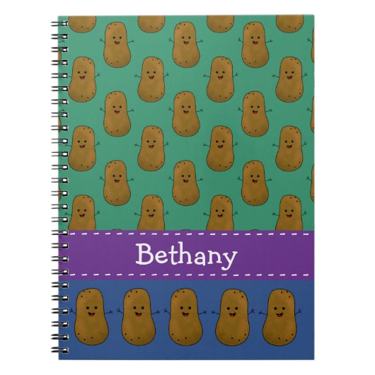 Viele Kartoffeln Personalisiert Notizblock (Vorderseite)