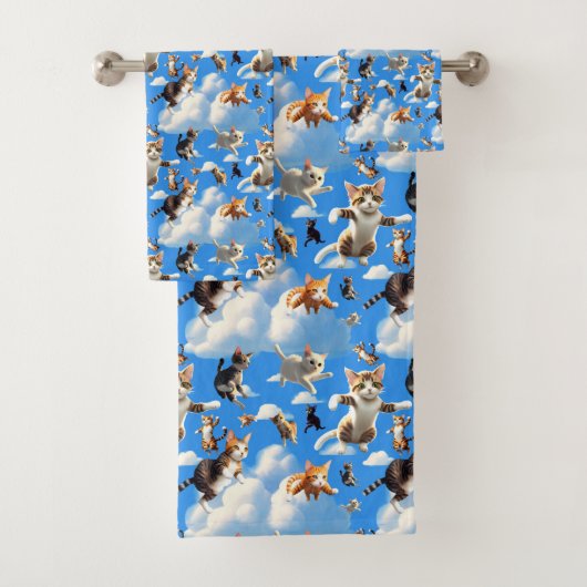 Viele Katzen Badhandtuch Set (Insitu)