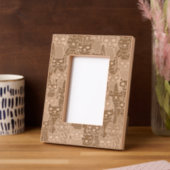 Viele Katzen-Design Geätzte Rahmen (Linke Ecke)