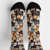 Viele Katzen Socken (Oben)