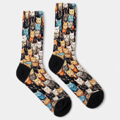 Viele Katzen Socken (Rechts)