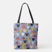 Viele Katzen Tasche (Rückseite)