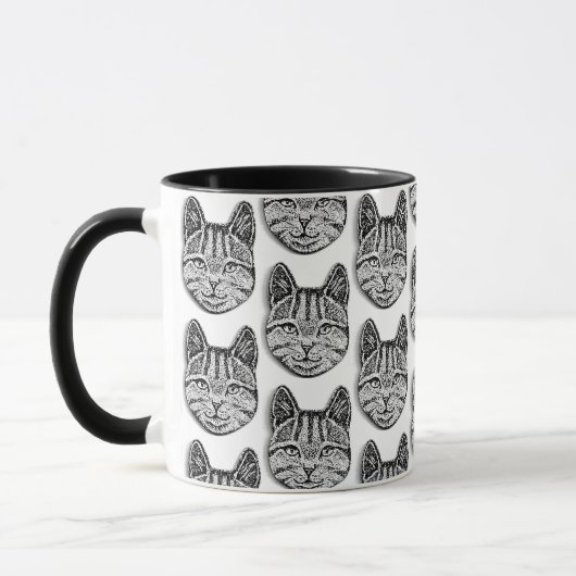 Viele Katzen Tasse (Links)