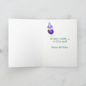 viele Kerzen zum Geburtstag Kuchen Karte (Innenseite)