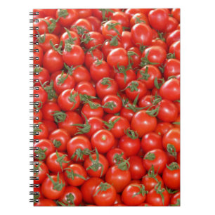 Viele Kirschtomaten-Notebook Notizblock