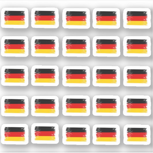 Viele kleine Deutschland Flaggen Aufkleber (Vorderseite)
