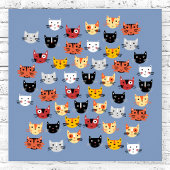 Viele kleine Katzen Poster