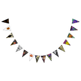 Viele Kreaturen zu Halloween Wimpelkette