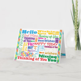 Viele kümmerten Gedanken - Gruß-Karte Karte