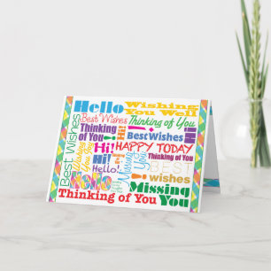 Viele kümmerten Gedanken - Gruß-Karte Karte