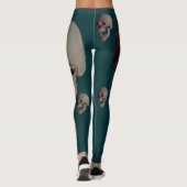 Viele lachende menschliche Schädel Leggings (Rückseite)