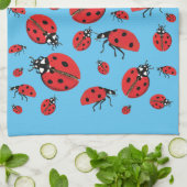 Viele Ladybugs Lucky Pattern Geschirrtuch (Gefaltet)